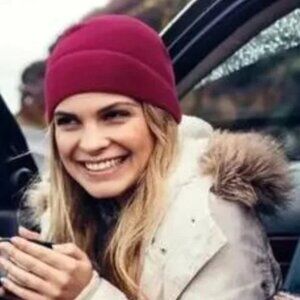 New Burgandy / Wine Softest Thermal Outdoor Beanie Hat Packable Stretch Unisex